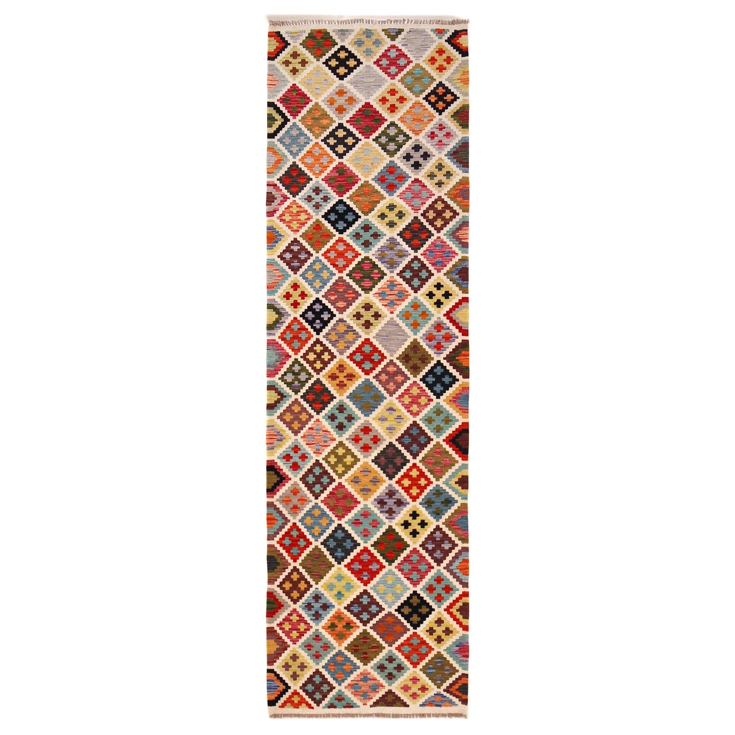 Long Chobi Kilim Runner 2' 8" x 9' 7" ft / 82 x 293 cm - No. P36387