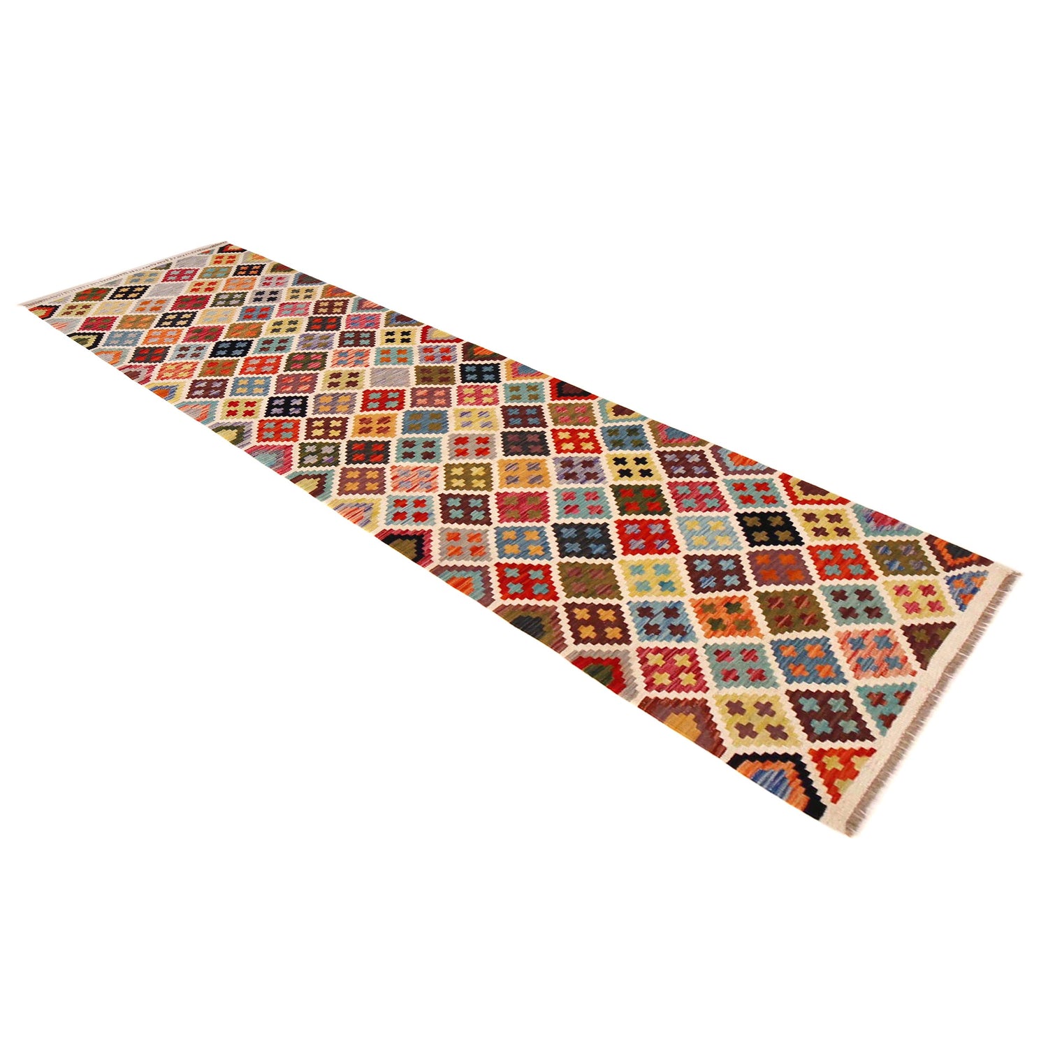 Long Chobi Kilim Runner 2' 8" x 9' 7" ft / 82 x 293 cm - No. P36387