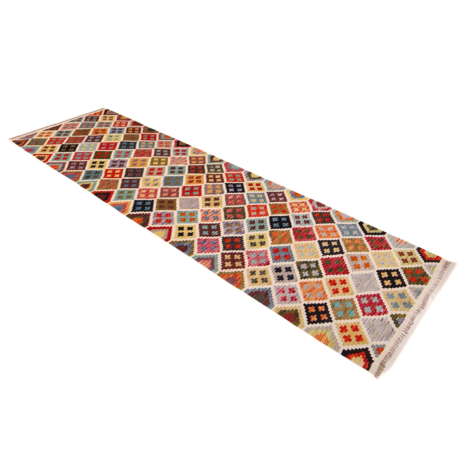 Long Chobi Kilim Runner 2' 8" x 9' 7" ft / 82 x 293 cm - No. P36387
