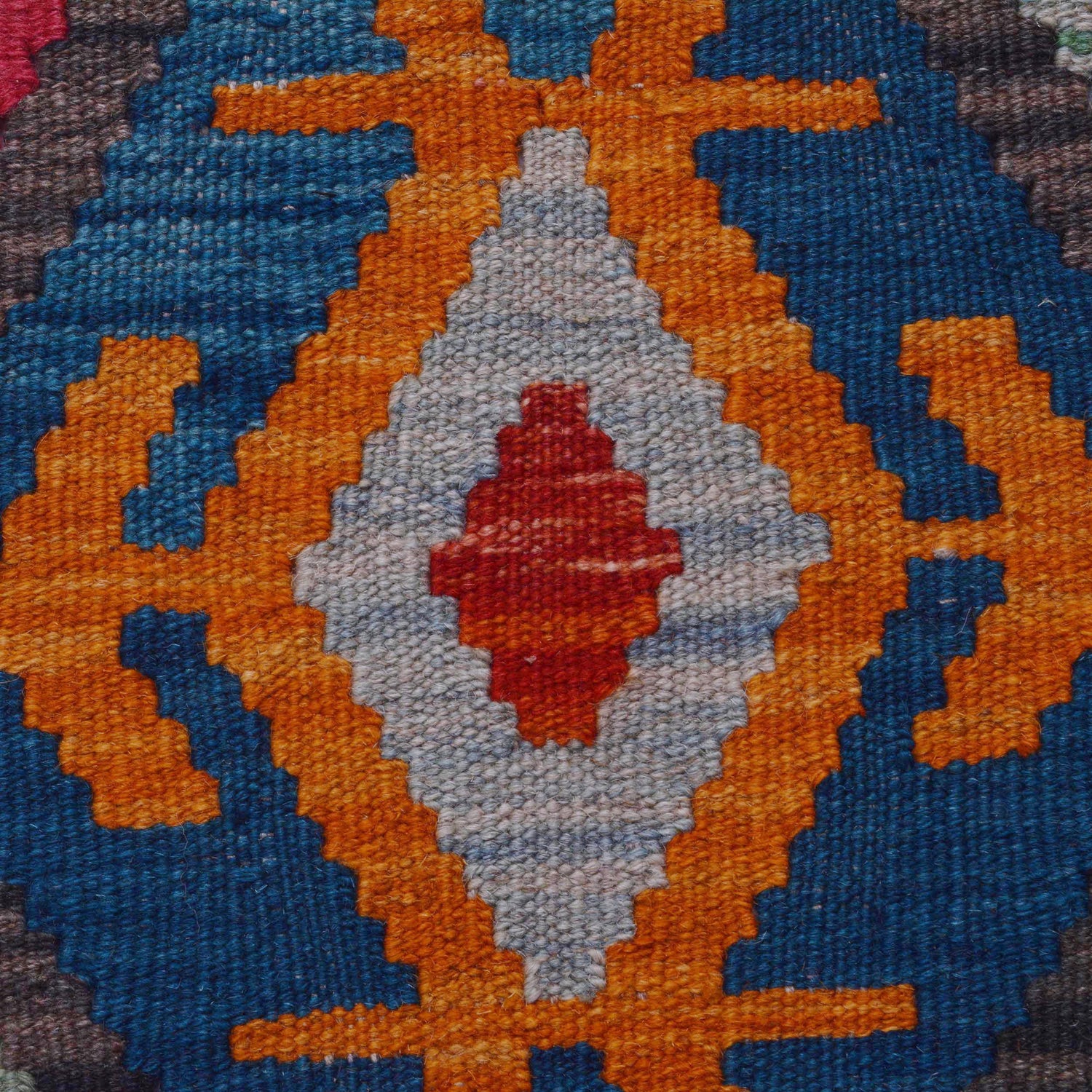 Hand Knotted Flatweave Kilim Runner 1' 8" x 9' 5" ft / 50 x 287 cm - No. P36388