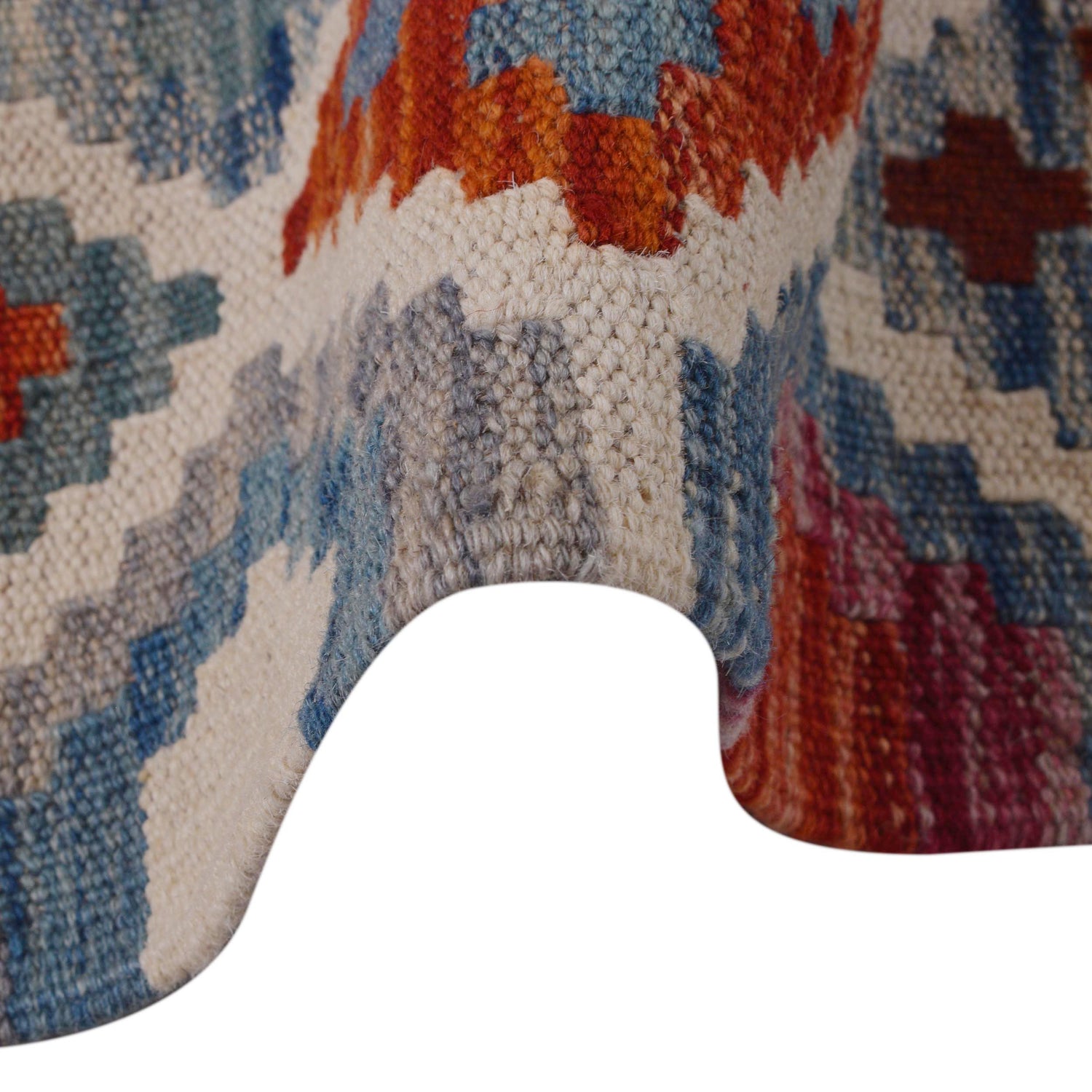 Handmade Vegetable Kelim 3' 3" x 5' 0" ft / 100 x 153 cm - No. P36390