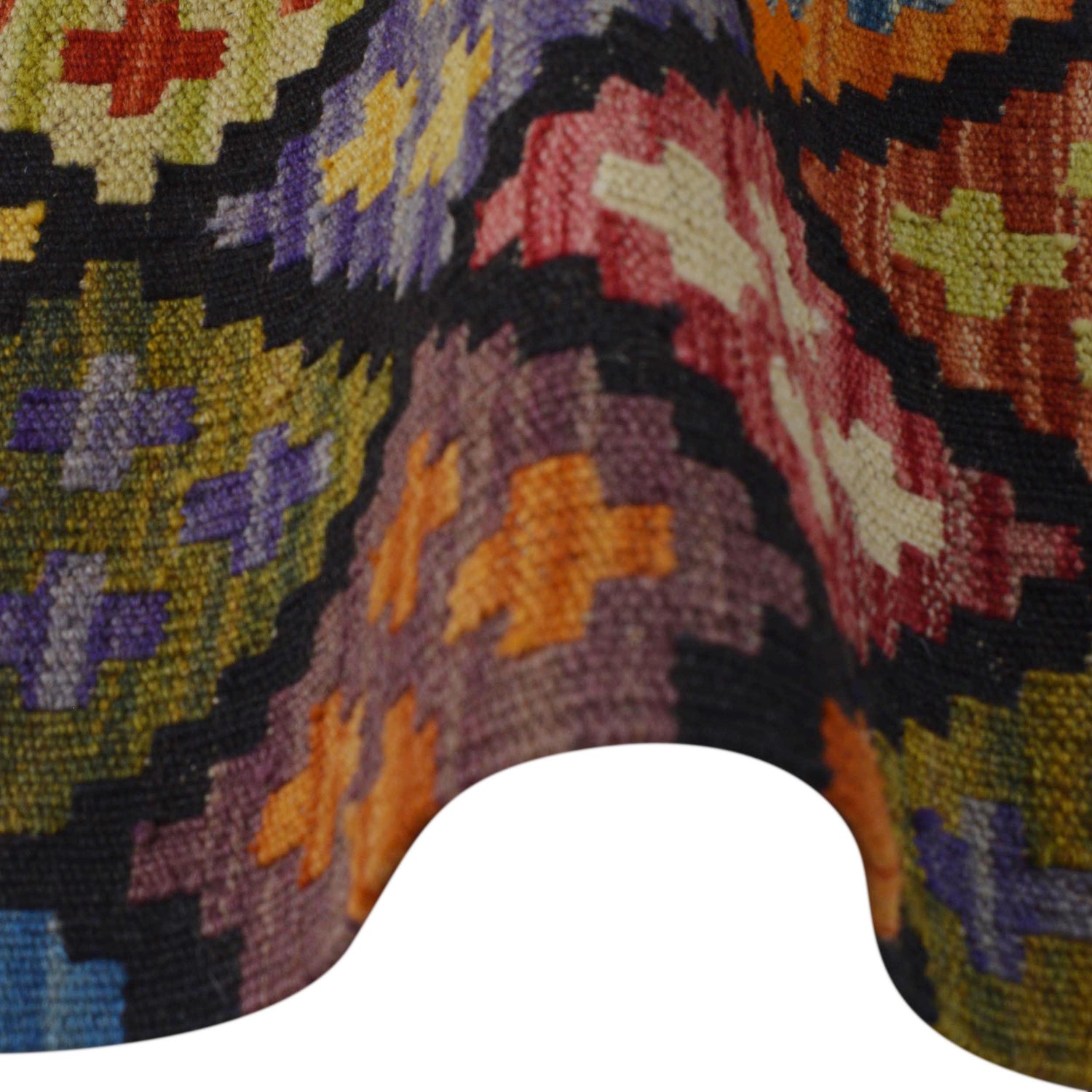 Hand Knotted Afghan Style Kilim 3' 4" x 5' 0" ft / 102 x 152 cm - No. P36391