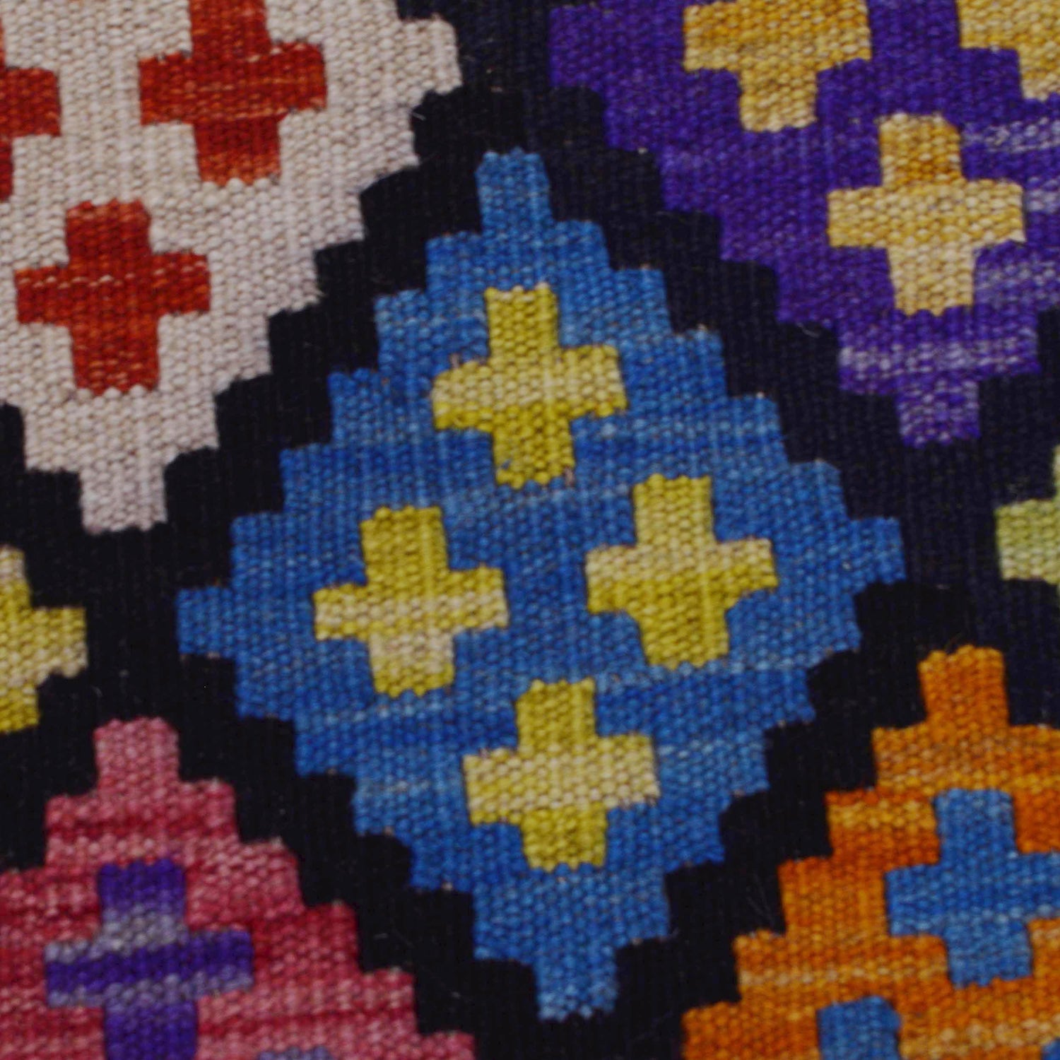 Hand Woven Wool Kelim 3' 5" x 5' 0" ft / 103 x 152 cm - No. P36392