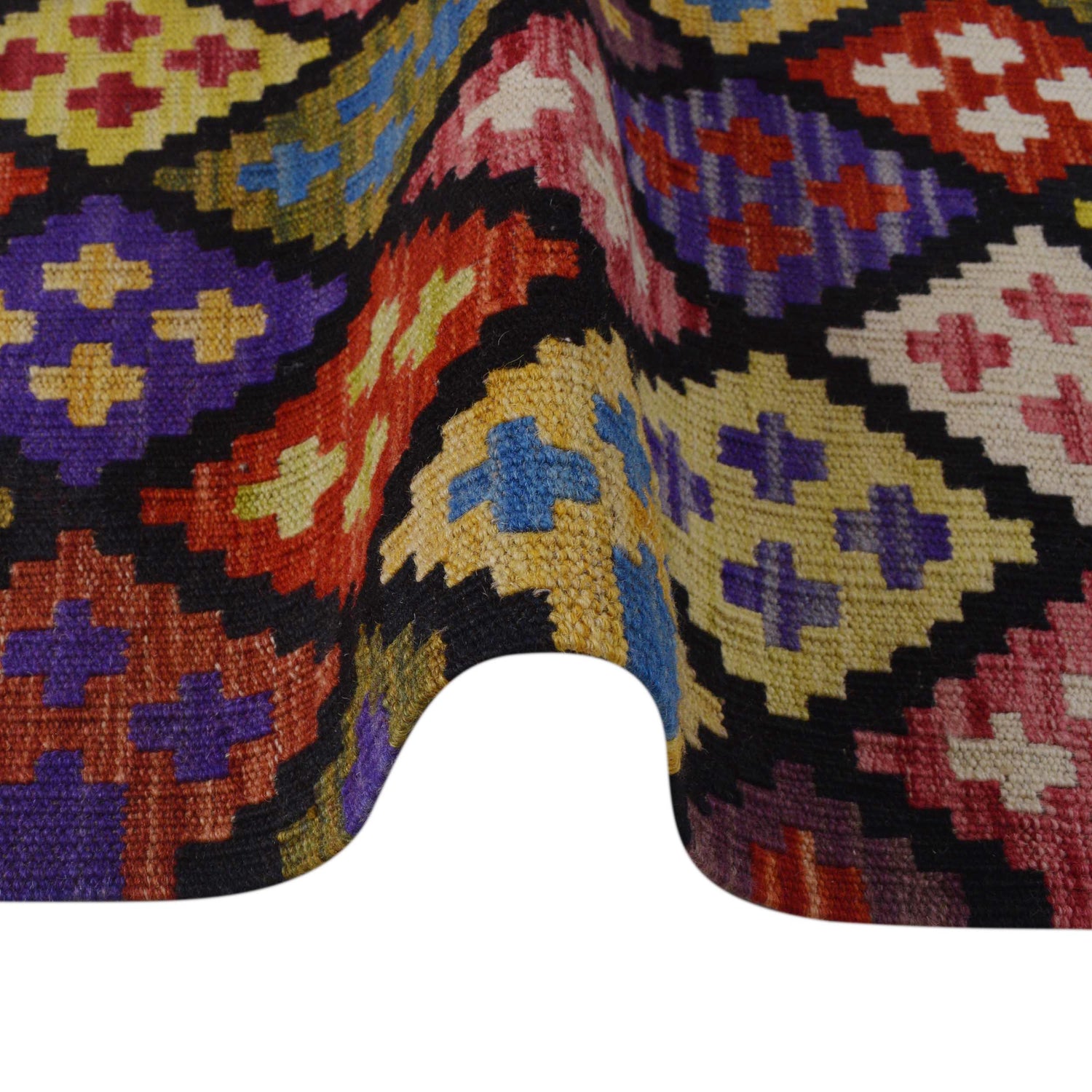 Hand Woven Wool Kelim 3' 5" x 5' 0" ft / 103 x 152 cm - No. P36392