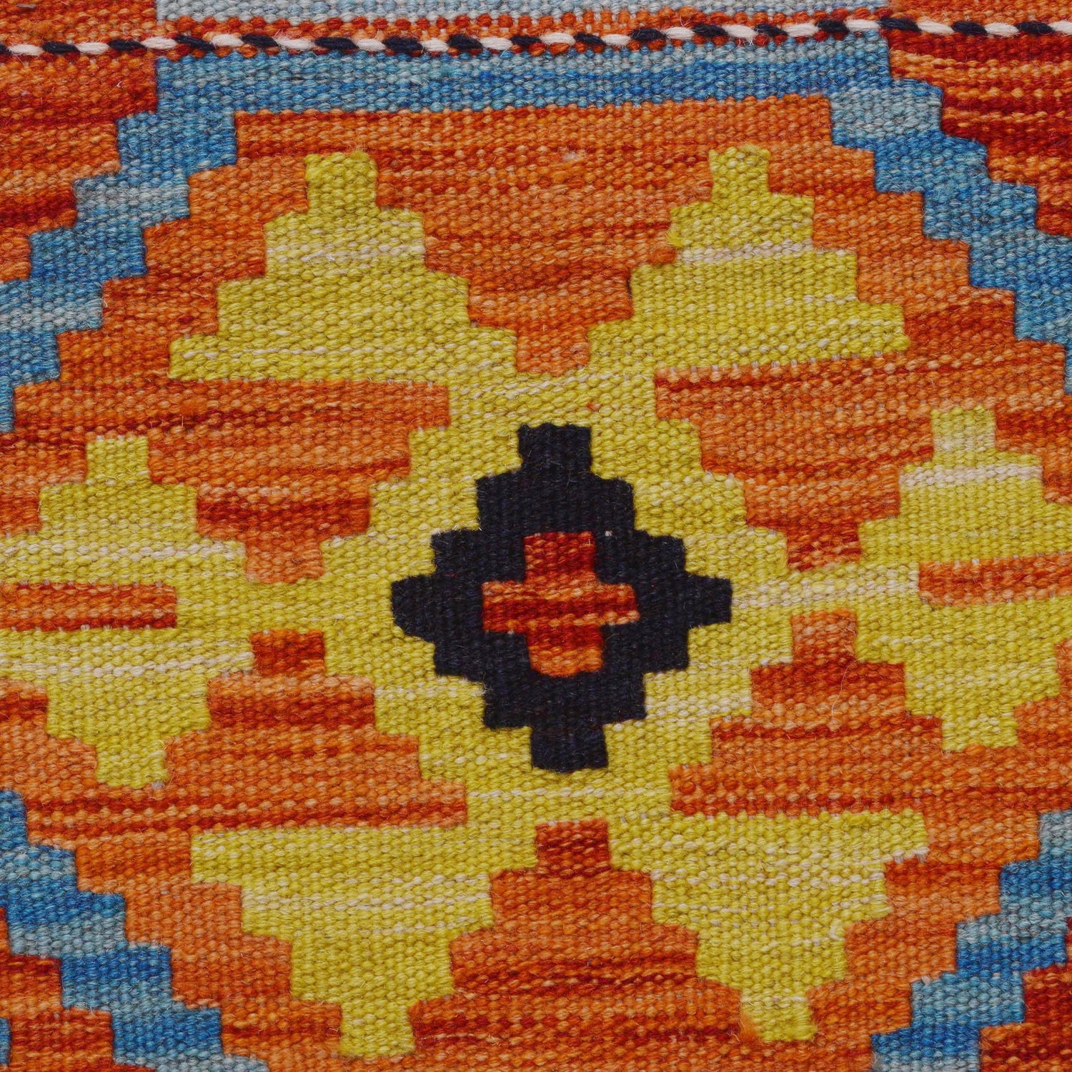 Handmade Afghan Vegetable Kilim Runner 2' 10" x 9' 9" ft / 86 x 297 cm - No. P36394