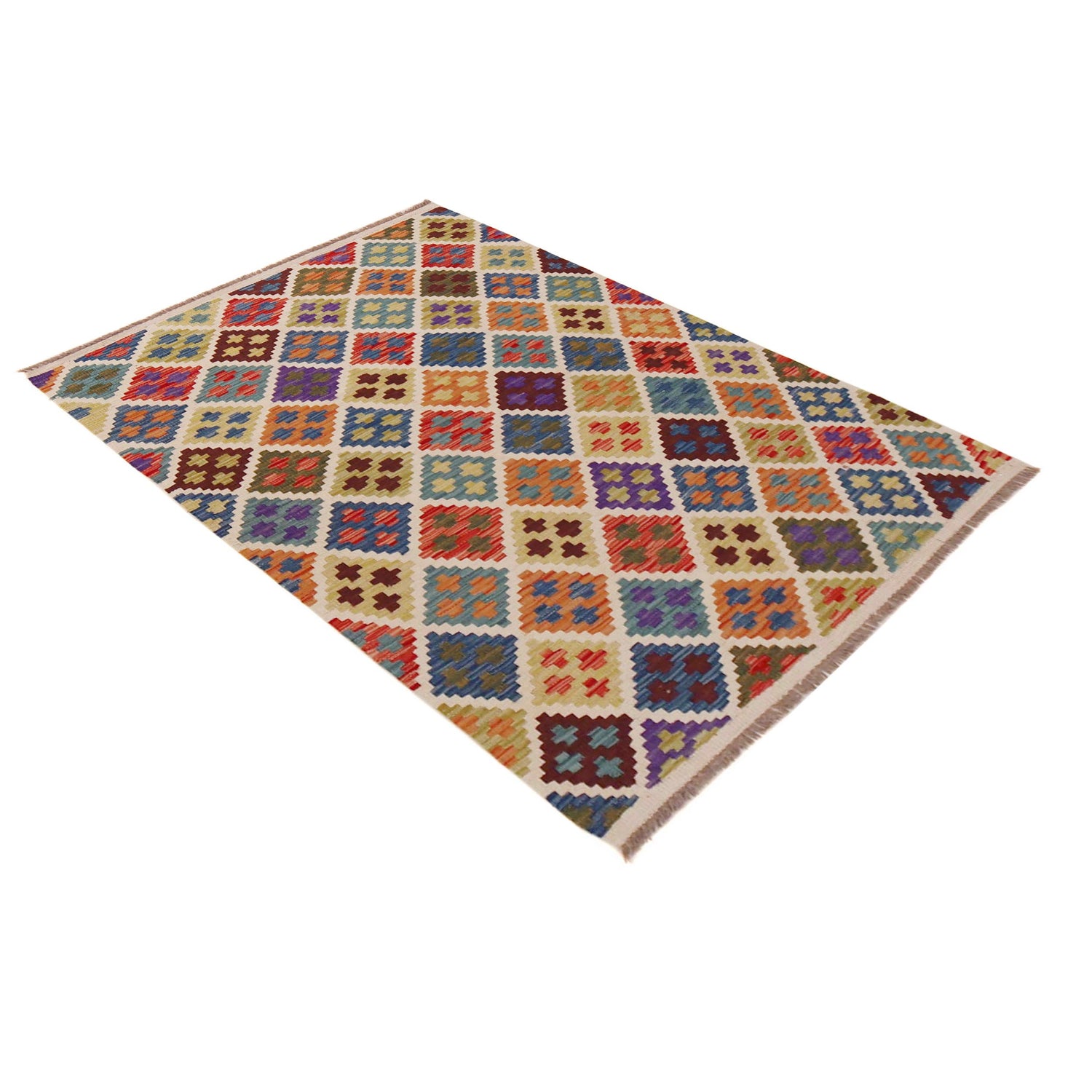 Small Size Chobi Kilim 3' 3" x 4' 11" ft / 100 x 149 cm - No. P36395