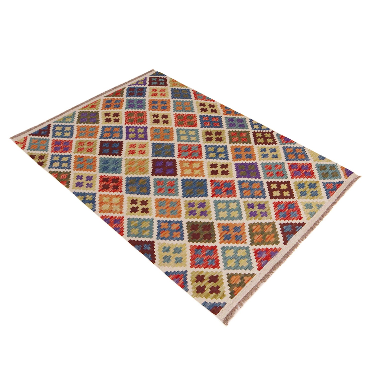 Small Size Chobi Kilim 3' 3" x 4' 11" ft / 100 x 149 cm - No. P36395