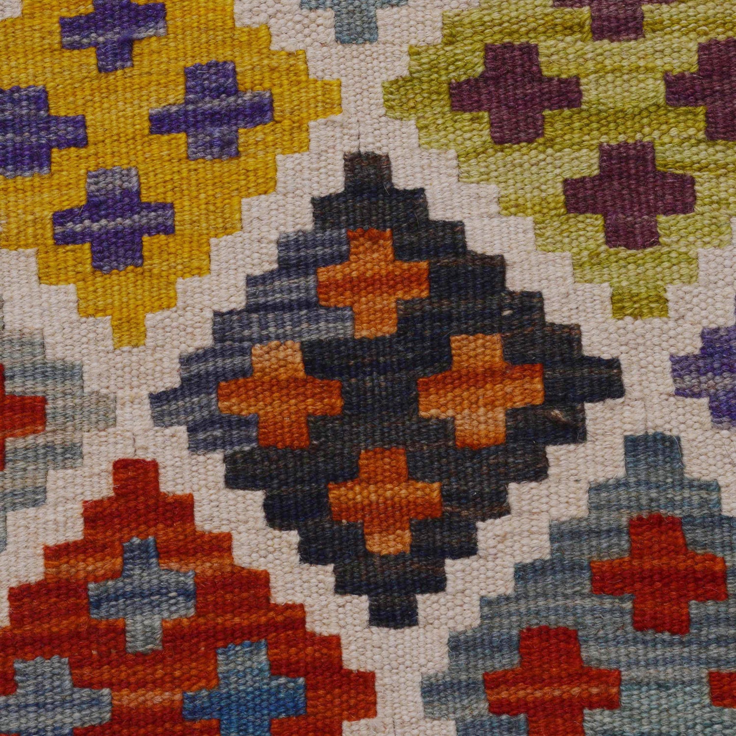 Hand Made Afghan Kilim Runner 2' 10" x 9' 8" ft / 86 x 295 cm - No. P36396