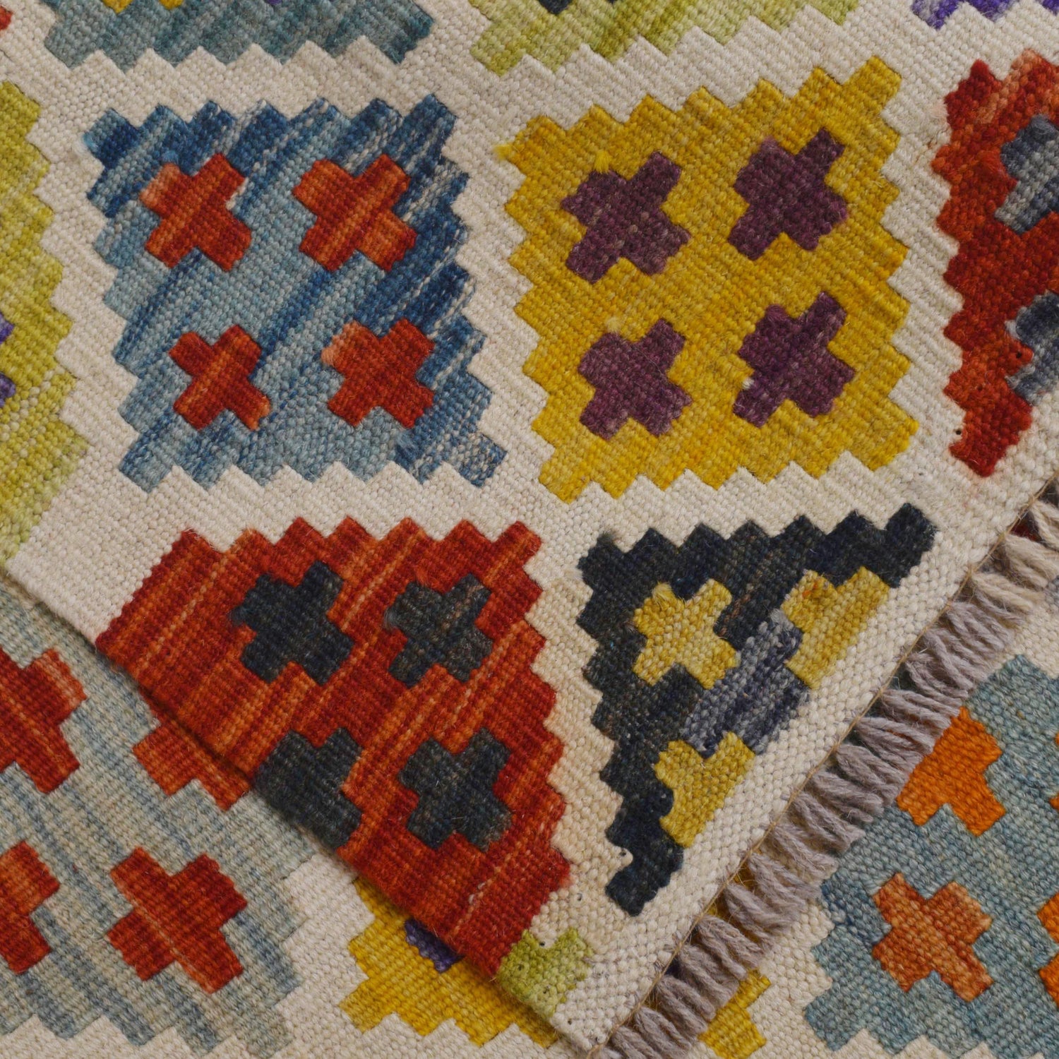 Hand Made Afghan Kilim Runner 2' 10" x 9' 8" ft / 86 x 295 cm - No. P36396