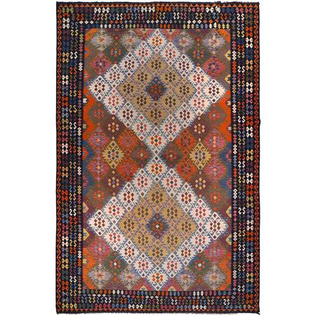 Hand Knotted Flatweave Kilim 10' 2" x 16' 5" ft / 309 x 500 cm - No. P36398