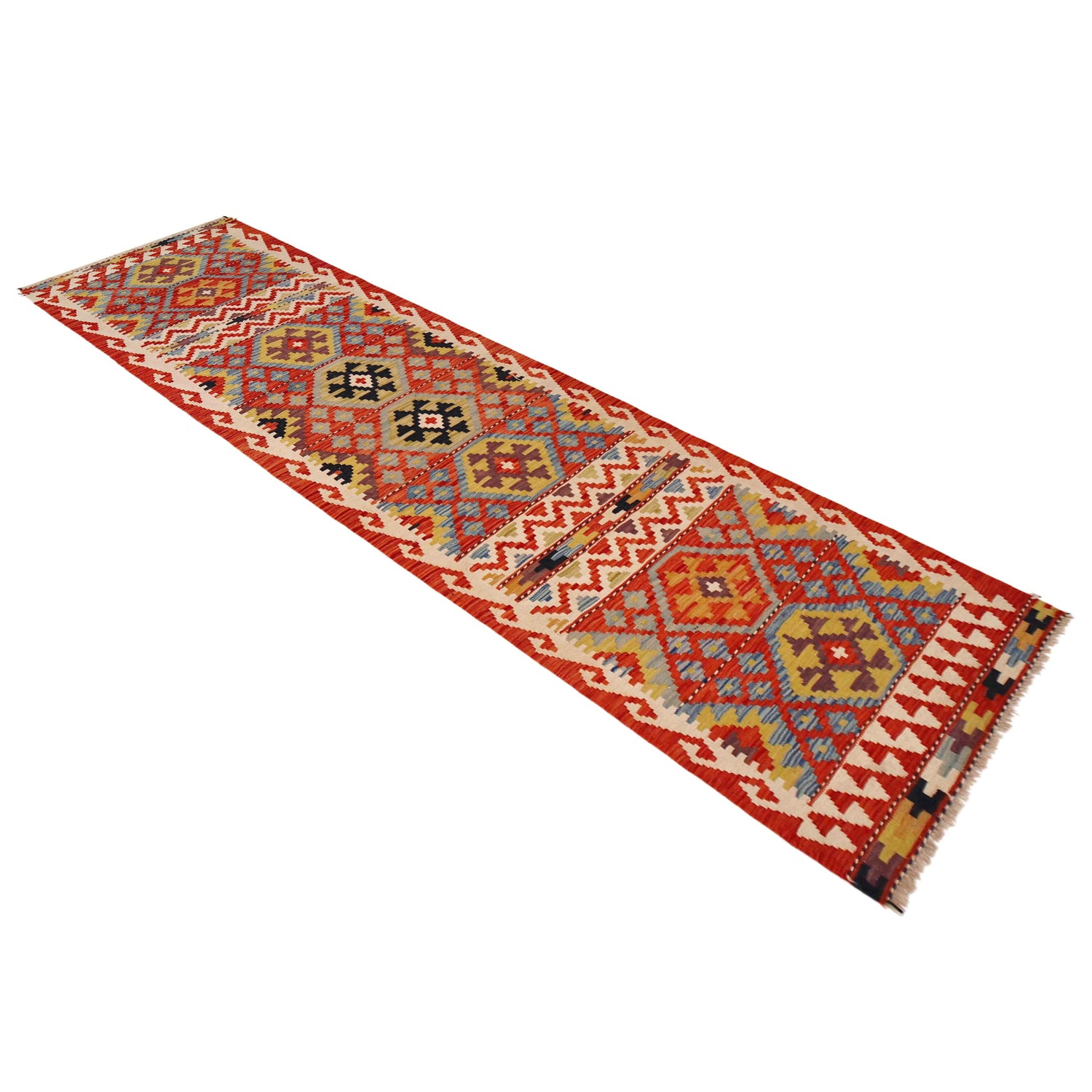 Long Kilim Runner 2' 8" x 10' 3" ft / 82 x 312 cm - No. P36403