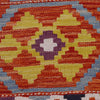 Multi Color ful Flat-Weave Wool Kilim Runner 2' 9" x 9' 7" ft / 83 x 292 cm - No. P36404