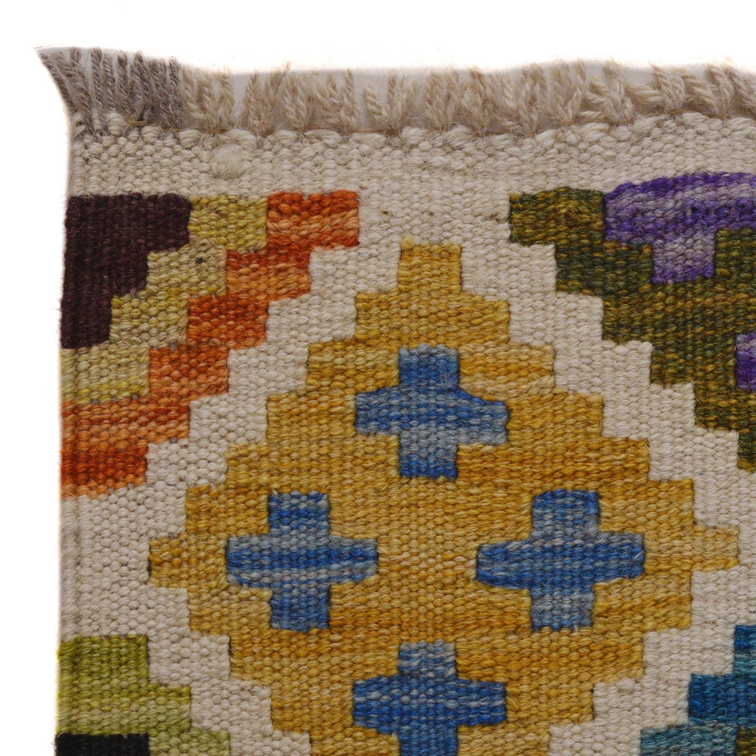 Hand Made Afghan Kilim 3' 4" x 4' 9" ft / 102 x 146 cm - No. P36427