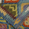 Hand Knotted Afghan Style Kilim 5' 8" x 8' 0" ft / 173 x 245 cm - No. P36433