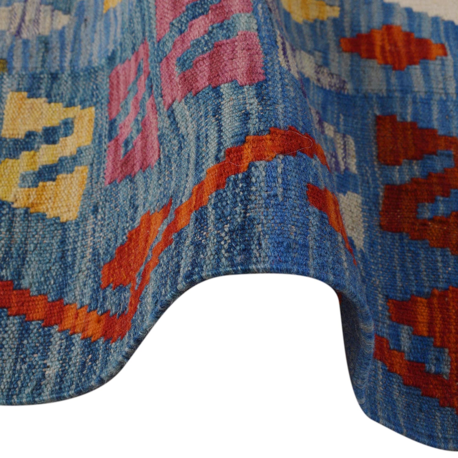 Hand Woven Wool Kelim 5' 9" x 8' 1" ft / 175 x 247 cm - No. P36434