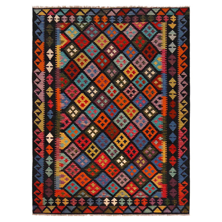 Handmade Vegetable Kilim 5' 2" x 6' 9" ft / 157 x 206 cm - No. P36437