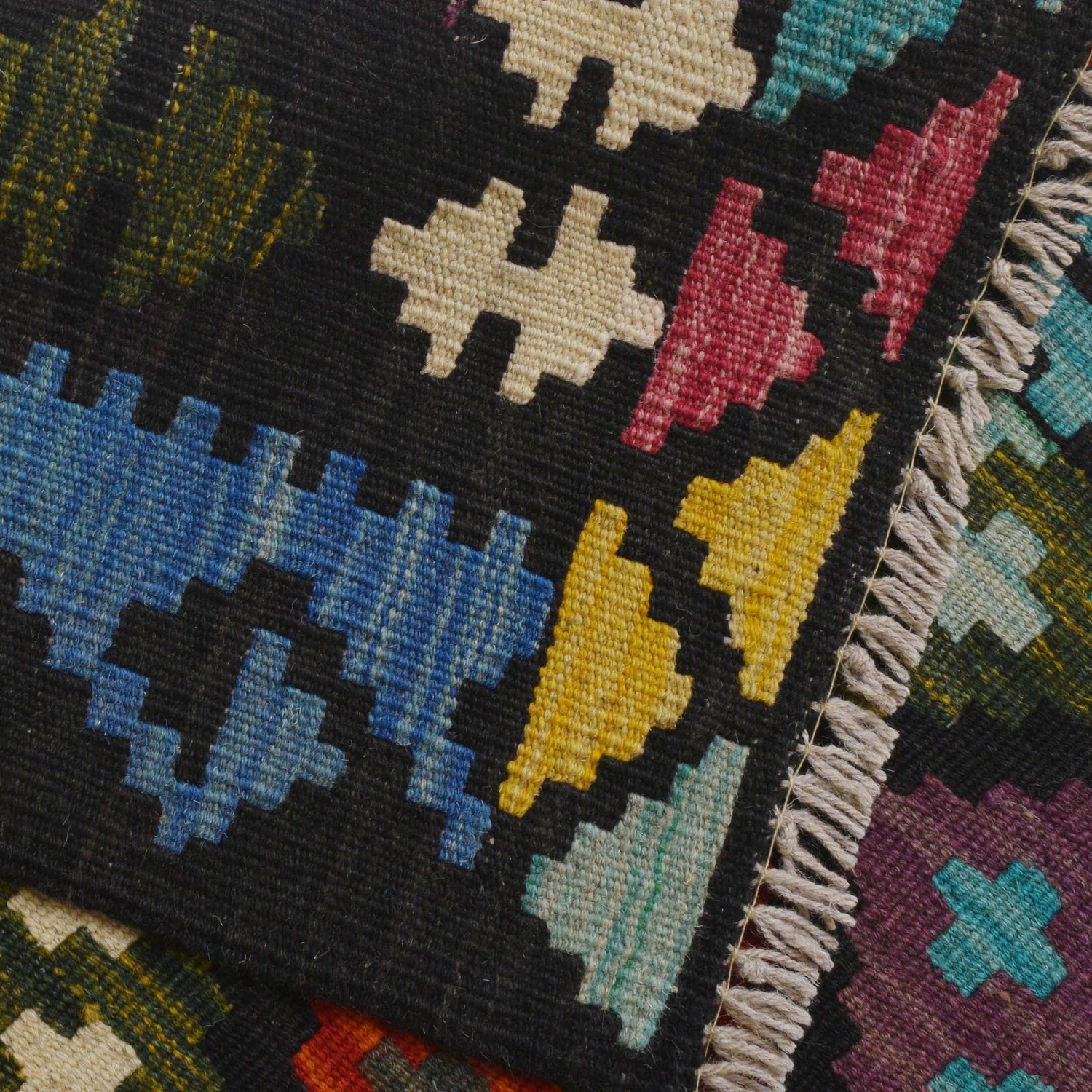 Handmade Vegetable Kilim 5' 2" x 6' 9" ft / 157 x 206 cm - No. P36437