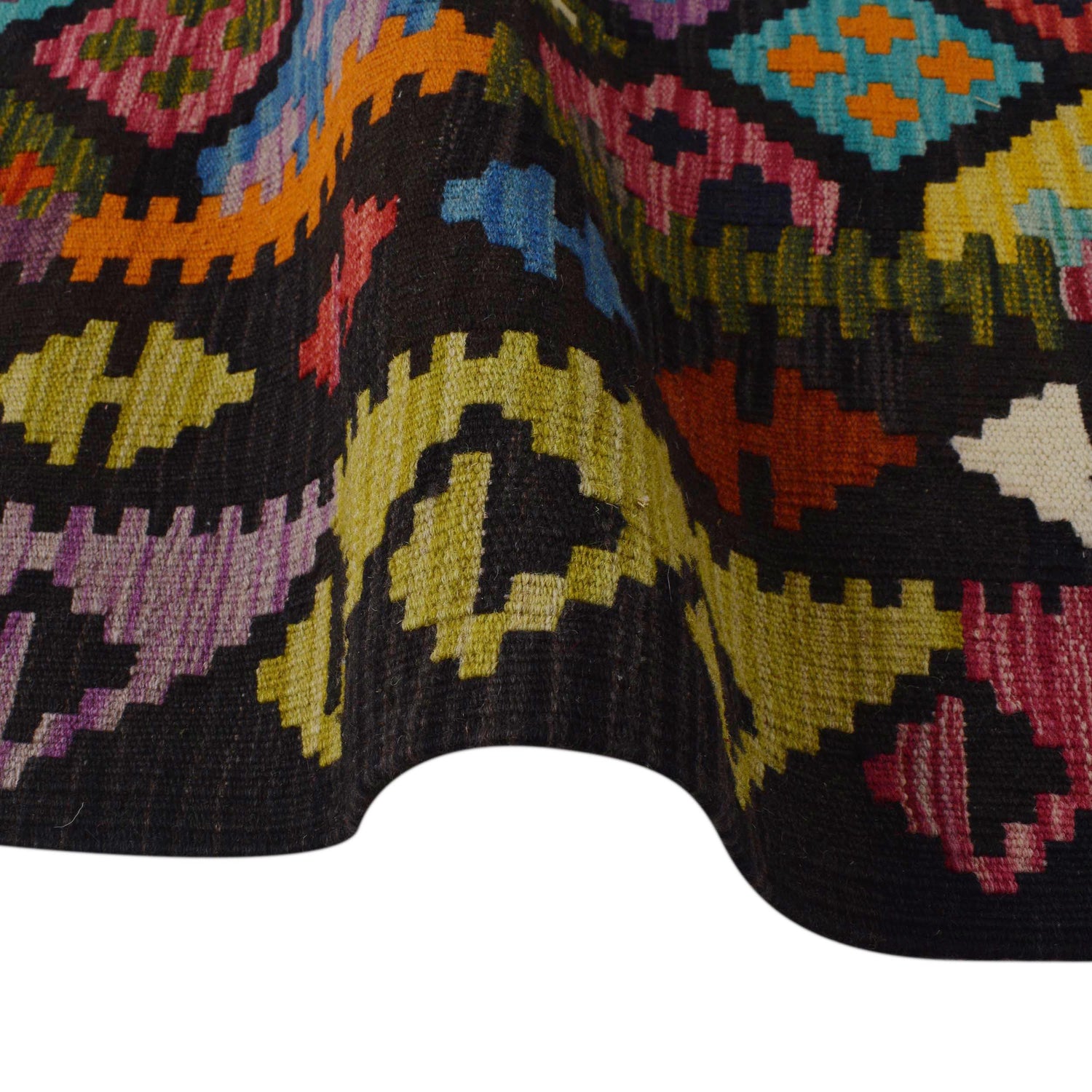 Handmade Vegetable Kilim 5' 2" x 6' 9" ft / 157 x 206 cm - No. P36437