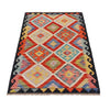 Handmade Afghan Vegetable Kilim 2' 9" x 4' 3" ft / 84 x 130 cm - No. P36448