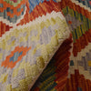 Handmade Afghan Vegetable Kilim 2' 9" x 4' 3" ft / 84 x 130 cm - No. P36448