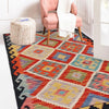 Handmade Afghan Vegetable Kilim 2' 9" x 4' 3" ft / 84 x 130 cm - No. P36448