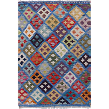 Hand Made Afghan Kilim 2' 7" x 4' 0" ft / 80 x 121 cm - No. P36449