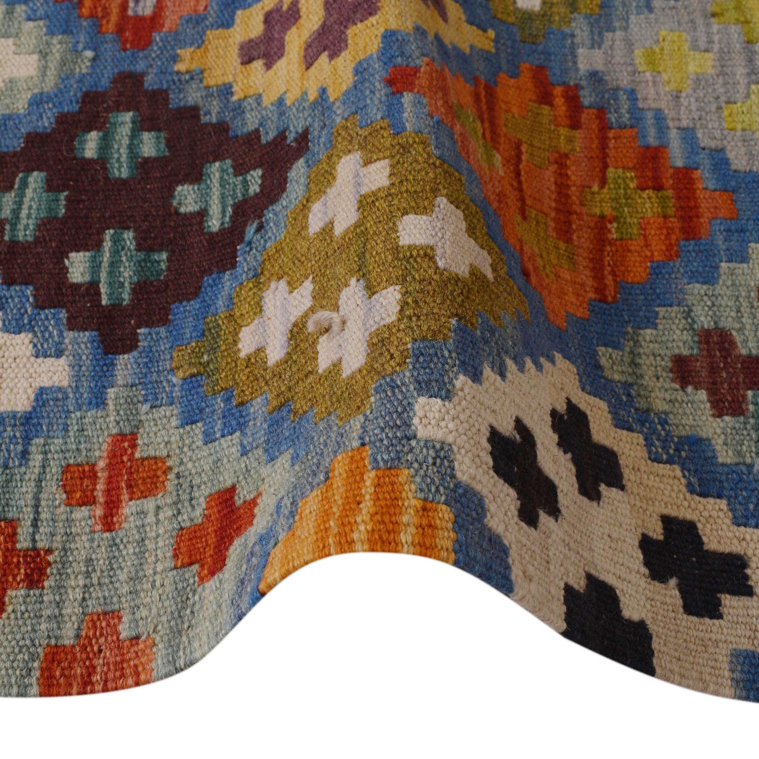 Hand Made Afghan Kilim 2' 7" x 4' 0" ft / 80 x 121 cm - No. P36449