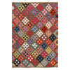 Multi Color ful Flat-Weave Wool Kilim 3' 3" x 4' 10" ft / 100 x 147 cm - No. P36450