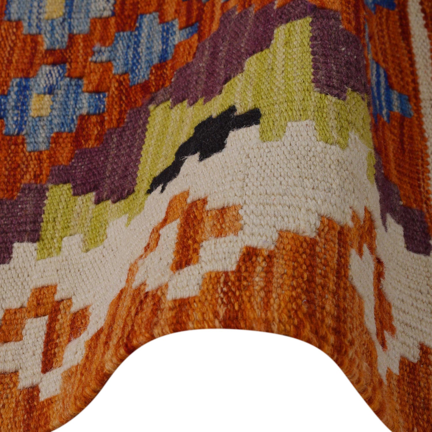 Handmade Vegetable Kelim Runner 2' 8" x 9' 10" ft / 81 x 300 cm - No. P36452