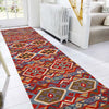 Handmade Turkish Design Wool Kilim Runner 2' 6" x 10' 0" ft / 75 x 304 cm - No. P36464