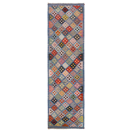 Long Chobi Kilim Runner 2' 7" x 9' 8" ft / 79 x 295 cm - No. P36465