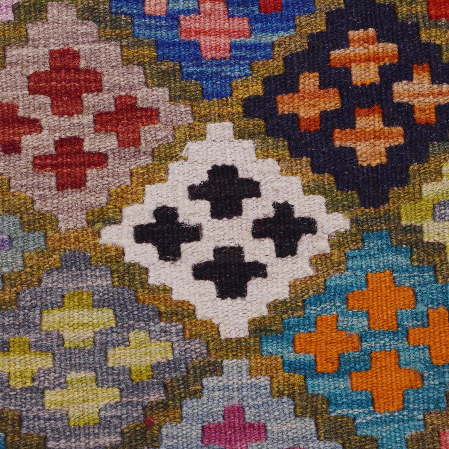 Handmade Vegetable Kelim 3' 7" x 4' 11" ft / 110 x 149 cm - No. P36482