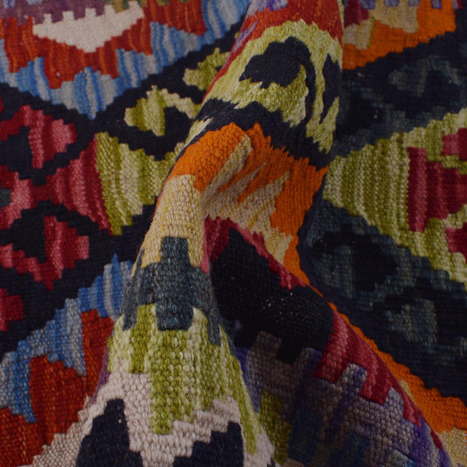 Handmade Vegetable Kelim Runner 2' 0" x 4' 9" ft / 60 x 146 cm - No. P36486