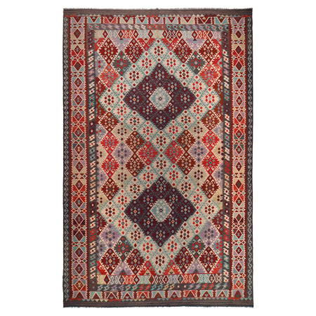 Large Size Chobi Kilim 10' 0" x 16' 1" ft / 306 x 490 cm - No. P36489