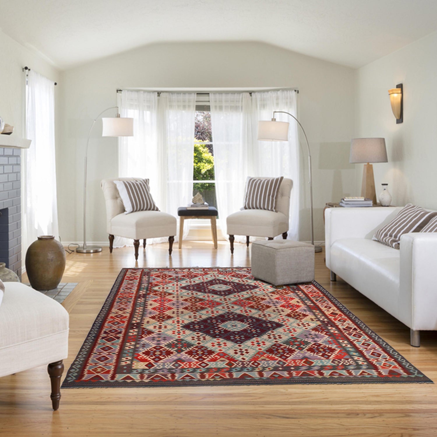 Large Size Chobi Kilim 10' 0" x 16' 1" ft / 306 x 490 cm - No. P36489