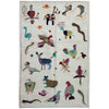 Design Embroidery Kilim 3' 11" x 6' 3" ft / 119 x 191 cm - No. P36723