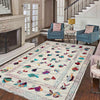 Design Embroidery Kilim 6' 4" x 9' 10" ft / 193 x 299 cm - No. P36863