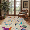 Hand Knotted Embroidery Kelim 3' 8" x 6' 2" ft / 113 x 189 cm - No. P36868