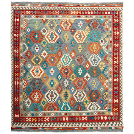Large Size Chobi Kilim 8' 6" x 9' 7" ft / 258 x 293 cm - No. P36886