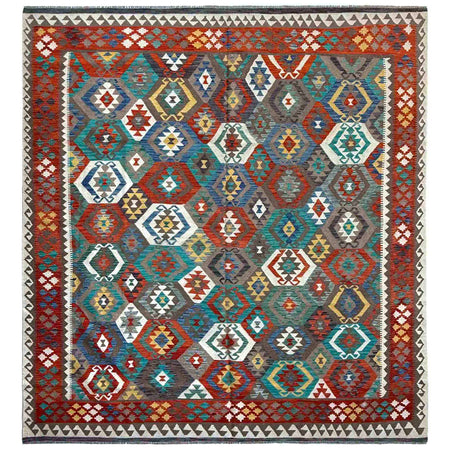 Large Size Chobi Kilim 8' 4" x 9' 9" ft / 255 x 296 cm - No. P36893