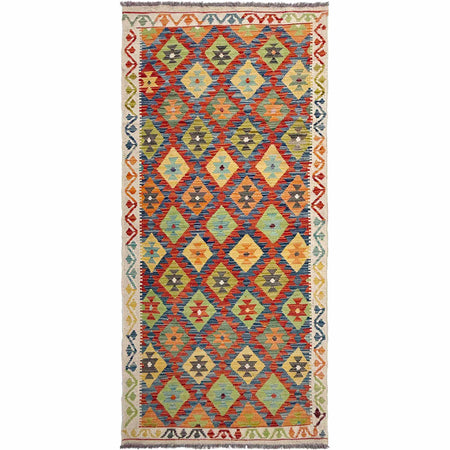 Short Kilim Runner 3' 0" x 7' 9" ft / 92 x 236 cm - No. P36947