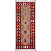 Hand Knotted Afghan Style Kilim Runner 2' 6" x 5' 11" ft / 76 x 180 cm - No. P36970