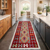Hand Knotted Afghan Style Kilim Runner 2' 6" x 5' 11" ft / 76 x 180 cm - No. P36970