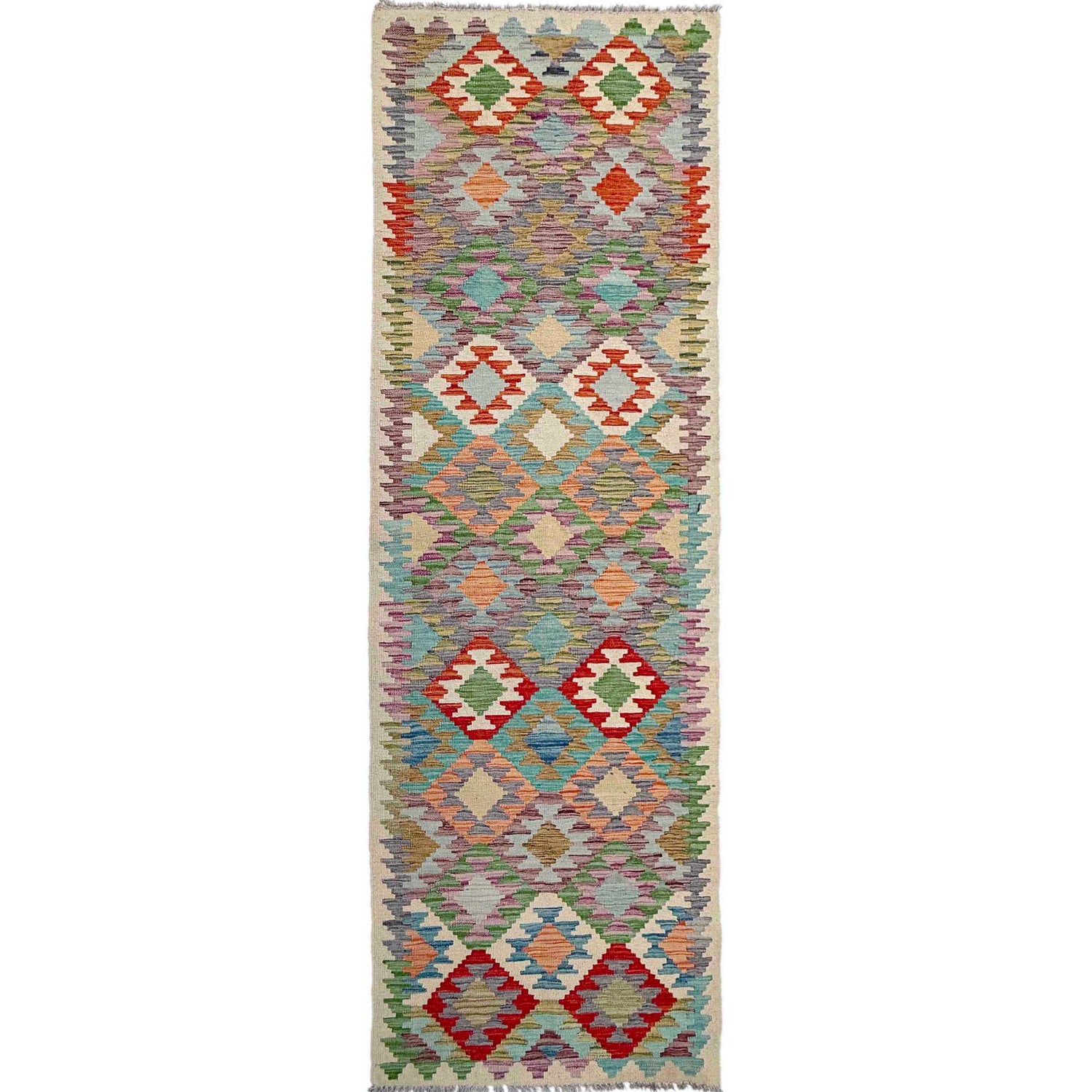 Long Kilim Runner 2' 7" x 9' 8" ft / 80 x 295 cm - No. P36979