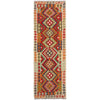 Multi Color ful Flat-Weave Wool Kilim Runner 2' 7" x 9' 6" ft / 80 x 289 cm - No. P36980