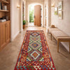 Hand Woven Wool Kelim Runner 2' 5" x 6' 5" ft / 73 x 196 cm - No. P36991