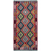 Handmade Turkish Design Wool Kilim Runner 2' 9" x 6' 7" ft / 84 x 200 cm - No. P36993