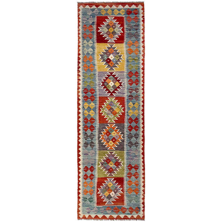 Handmade Vegetable Kelim Runner 2' 6" x 9' 4" ft / 77 x 284 cm - No. P37007