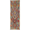 Hand Knotted Afghan Style Kilim Runner 2' 7" x 9' 9" ft / 79 x 297 cm - No. P37022