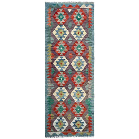 Handmade Vegetable Kelim Runner 2' 7" x 9' 4" ft / 79 x 285 cm - No. P37029